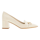 【9成新】菲拉格慕（Ferragamo）女白色高跟鞋 0769258_1D _ 60 礼物送女友  