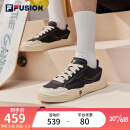 斐乐（FILA）FUSION斐乐潮牌POP2男鞋帆布鞋2023夏季休闲板鞋 黑/米色-BB 42