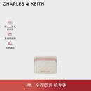 CHARLES&KEITH撞色绗缝菱格迷你卡包女生日礼物CK6-50680926-1 Cream奶白色 XXS