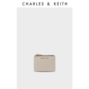 CHARLES&KEITH早春新品CK6-10680907包包女包多卡位短款钱包 Ivory象牙色 XXS