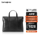 新秀丽（Samsonite）男士手提包13英寸电脑包休闲通勤牛皮革公文包生日礼物 TK9