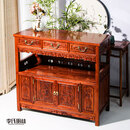 李氏明株 红木家具非洲花梨（学名：刺猬紫檀）餐边柜碗柜储物柜茶水柜餐柜三抽屉两门 面板：100*40 高90