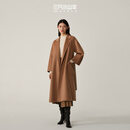 三只小山羊 labbro 15.5 100纯羊绒 女士大衣  驼色 XS