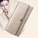 金狐狸（FOXER）牛皮女士钱包大容量长款卡包钱票夹手拿包零钱包生日情人节礼物