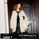 MO&Co.冬季棒球服外套设计师联名系列 米白色 M/165