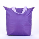 增合男女尼龙包防水拉链购物袋手提牛津布包便携折叠大容量尼龙包单肩 深紫色