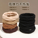 SAHANE 佐羽【花纹10条装发绳】高弹耐用发圈不伤发橡皮筋少女马尾头绳发绳 花纹黑色毛巾圈【10条装】