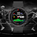 松路松路国产GPS运动心率手表铁人三项登山海拔跑步指南针游泳防水 G5pro黑色黑色硅胶