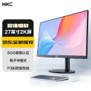 HKC 27英寸2K显示器 三面微边 广视角 75Hz刷新率 低蓝光不闪屏 可壁挂 设计办公液晶台式电脑屏幕 T2752Q