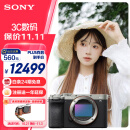 索尼（SONY）Alpha 7C II全画幅微单相机 创意外观滤镜 轻便小巧 简易操控 银色 单机身（a7c2/A7C II/A7CM2）