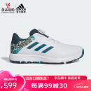 阿迪达斯（adidas） 高尔夫球鞋男士S2G SL BOA 23 WIDE跑步风高尔夫旋转按钮运动鞋 HP3237 白/湖蓝色/BOA旋钮款 7.5=41码