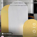 RSRDDY立体波浪板背景墙婚礼现场布置party生日宴会背景装饰半圆 饰半圆弧形