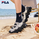 FILA 斐乐官方女鞋FRAGOLA摩登凉鞋2024夏季新款时尚休闲草莓凉鞋 燧石灰/冰灰-EI 37.5