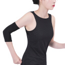 D&M日本原装进口运动护肘女网球护肘套羽毛球健身护具轻薄透气男黑色(24-28cm)单只装