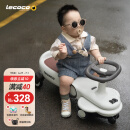 乐卡（Lecoco）扭扭车1-3-6岁儿童车防侧翻溜溜车宝宝摇摇车声光款 费格丝绒摩卡