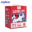 弥鹿（MiDeer）儿童进阶拼图玩具宝宝幼儿早教纸质大块拼图男孩女孩1-2岁1阶-简单动物