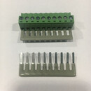 短路条 KF-128/2EDG/103 5.08/10.0MM 铜片 接线端子 绝缘短接片 十节5.08/灰色/100条