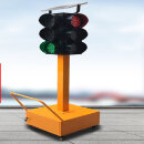 探福（TANFU）(300型四面三灯)交通信号灯红绿灯驾校场地可移动手推升降式太阳能道路障灯单面备件