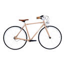 佳德兴RS200无链轴传动公路车日本进口内变速复古二八大杠 卡其色