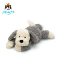 Jellycat 唐布利牧羊犬 柔软毛绒安抚玩具可爱公仔抱枕玩偶生日礼物 浅灰色 H12 X W35 CM
