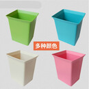酒店手提清洁保洁工具篮桌面垃圾桶小号餐厅客房杂物收纳盒整理 (红蓝绿浅咖)四个颜色各一个