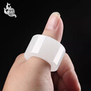 美脂润新疆和田玉戒指羊脂玉扳指男士大拇指素面指环女正品玉石手饰礼物 内径约20mm