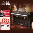 The ONE智能电钢琴 88键重锤 数码电子钢琴立式 家用儿童初学 成人专业考级 TOP2演奏版 棕色