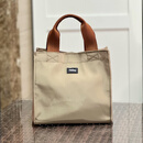 阡翌手提袋上班轻便日式可爱迷你小拎包女外出时尚手提杂物袋子女尼龙 卡其 2030