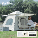 狼行者 户外帐篷3-4人大空间全自动速开免搭建野营露营野外野餐公园休闲遮阳