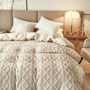 Erwin Rommel塔芙绒+羊羔绒多功能被套毯子 毛毯盖毯 秋冬保暖双层加绒多功能 被套毯-米白-塔芙绒+羊羔绒 200x230cm-约4.5斤