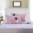 蜜后单人枕头套装学生宿舍男女寝室家用一对装双人枕芯带枕套简约枕套 红羽毛（拉链款） 2枕头套加1枕头芯（方便换洗