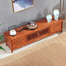 正冠 红木家具非洲花梨（学名：刺猬紫檀）电视柜实木地柜新中式电视机柜储物柜影视柜视听柜客厅 220*45*52cm【旭日电视柜】