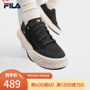 斐乐（FILA）【张艺兴同款】官方川行鞋FOSSO男鞋复古帆布鞋2023夏新款休闲鞋 黑-BK 41