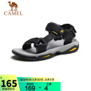 骆驼（CAMEL）  户外沙滩潮流平底休闲男士凉鞋子 A822162412 黑色 42
