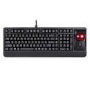 perixx 有线机械轨迹球键盘 USB接口 大尺寸2.17英寸轨迹球 滚轮指向功能 个人办公游戏键盘