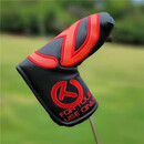 TIT通用泰特利斯高尔夫球杆套一字直条推杆套 杆头 球杆保护帽套 圈T 黑色 强磁闭合