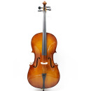 思雅晨专业大提琴成年人儿童手工初学练习考级演奏实木单板哑光亮光系列 手工全实木亮光TL011-1B 4/4身高150CM以上