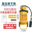 手提式 金属D型d类 干粉灭火器黄瓶35推车式4kg7公斤 30kG推车式金属灭火器