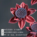 美学黑客禅意中式玄关客厅样板间干花花束真花天然干莲蓬荷花落地装饰摆设 2支红色木莲花 主图