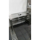 不锈钢收残工作台 厨房操作台 后厨收残台 残渣台 残食台 可定做 150*60*80