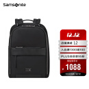 新秀丽（Samsonite）双肩包23年上新女士休闲背包大容量旅行包KM4*09005黑色
