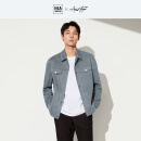 HLA海澜之家夹克男23新款翻领易打理休闲外套男春季 易打理-蓝灰71 175/92A(L) 推荐69-75kg
