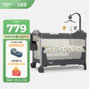 VALDERA折叠婴儿床多功能儿童拼接床便携式可移动摇篮床9011斑比鹿豪华款