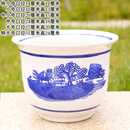 陶瓷大号室内外超大花盆中国风陶瓷特大号30cm外口径陶瓷花盆 风景 大