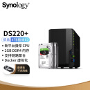 群晖（Synology）DS220+ 搭配2块希捷(Seagate) 4TB酷狼IronWolf ST4000VN008硬盘 套装