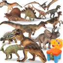 Mechile恐龙玩具侏罗纪恐龙模型套装仿真动物霸王龙暴龙男孩 恐龙12件套装(送收纳椅)