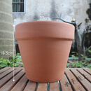 潮鸣（CHAOMING）SMVP瓦盆红陶花盆圆形花盆 细质陶瓷红陶盆 多肉育苗盆栽透气陶土 12号 23*19.5cm 中等