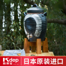 凯得宝（K+dep） 日本进口负离子水罐陶瓷创意水缸带龙头家用饮水机 【负离子水罐】 6L 黑色