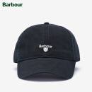Barbour Cascade男女同款四季可调节鸭舌帽Logo帽子 黑色 均码（54-60cm）