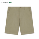 LACOSTE法国鳄鱼男装修身版简约休闲日常百搭经典百慕大短裤|FH0145 CB8/黄棕色 46 185